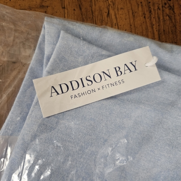 Addison Bay Leggings Ludlow Light Heather Blue Solid Active Fitness Fashion - Picture 7 of 11